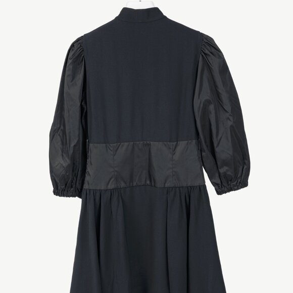 Prada Black Re-Nylon Patchwork Zip Mini Dress - Picture 2 of 15